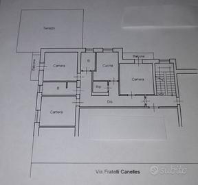 Appartamento di 122 mq con terrazzo e box auto