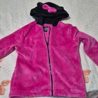 Felpa bambina con zip minnie per Tezenis