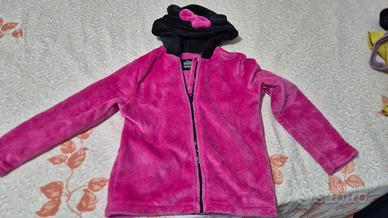 Felpa bambina con zip minnie per Tezenis