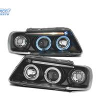 FARI OCCHI ANGELICI PER AUDI A3 8L 96-00 FONDO NER