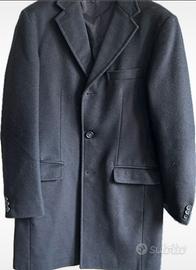 Cappotto uomo stile Chesterfield blu