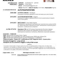 Autista patente CE + CQC