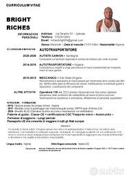 Autista patente CE + CQC