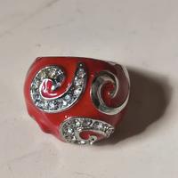 Anello rosso | Metallo laccato