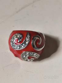 Anello rosso | Metallo laccato