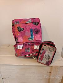 Zaino rosa Seven + astuccio Seven