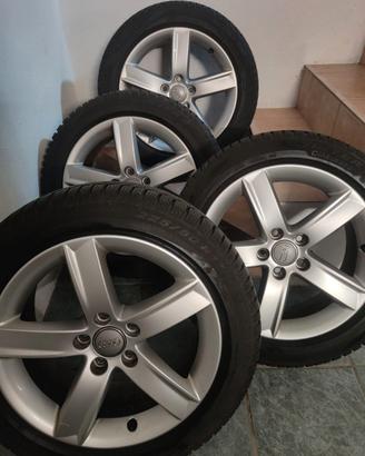 Gomme invernali su cerchi in lega originali audi