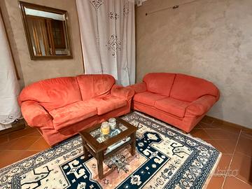 COPPIA DIVANI IN ALCANTARA 3+2 POSTI