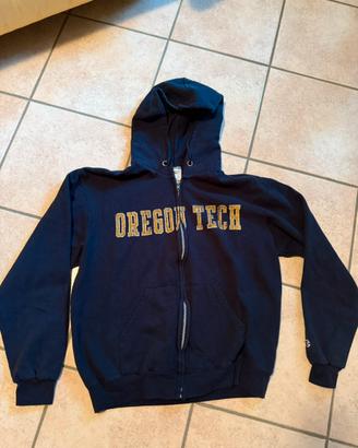 Felpa Champion Oregon Tech nera con cappuccio ezip