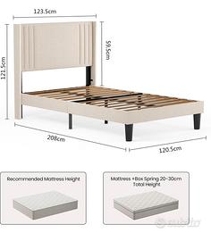 LETTO CON TESTIERA COMPLETO