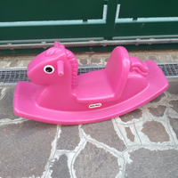 Dondoli da giardino rosa e blu