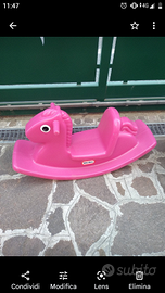 Dondoli da giardino rosa e blu