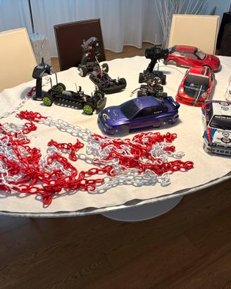 Lotto Completo Auto RC Elettriche + 5 Carrozzerie