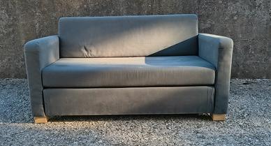 divano grigio blu 2 posti