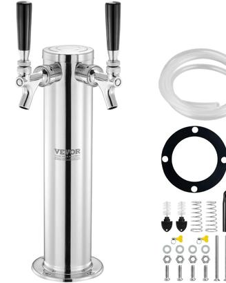 Dispenser a torre per birra alla spina con  Kit