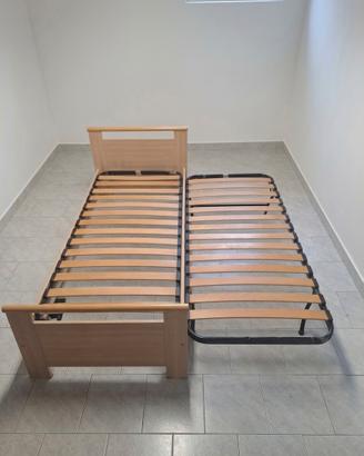 Letto singolo con letto estraibile