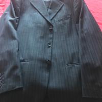 Giacca e pantaloni completo, grigio a righe