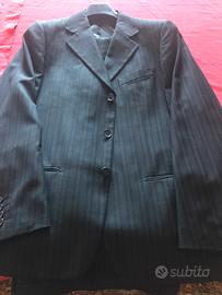 Giacca e pantaloni completo, grigio a righe