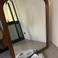 Specchiera con cornice in legno