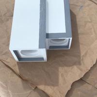 Applique LED lampada decorativa in gesso