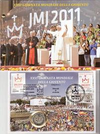 VATICANO BUSTA FILATELICA NUMISMATICA 2011