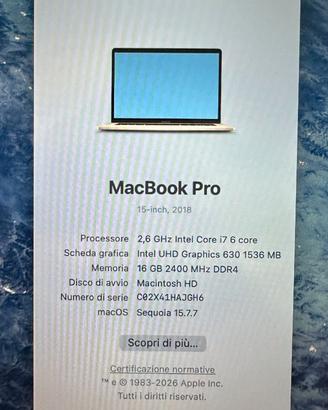 MacBook Pro 15 (2018) - i7 / 16GB / 1TB SSD / Touc