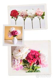 EDG Set 4 rami artificiali di Peonia Olis 
