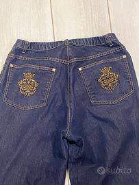 Jeans blu Elena Mirò ricamati taglia 37 (46italian