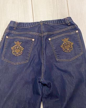 Jeans blu Elena Mirò ricamati taglia 37 (46italian