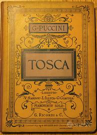 Partitura antica della Tosca di G.Puccini