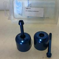 Terminali Manubrio SUZUKI Turchese LLS Contrappesi