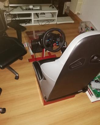 simulatore +volante e pedagliera g29