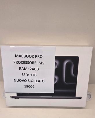 MacBook Pro 14 M5 24/1TB  nuovo prezzo pazzo