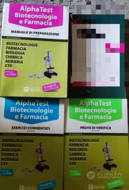 Libri Alpha Test per universitaria farmacia... ctf