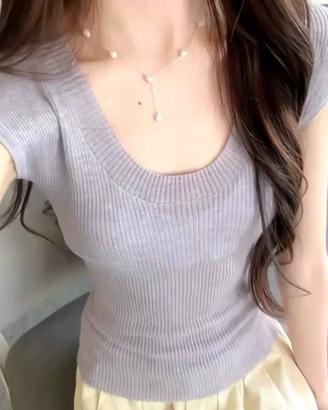 Maglietta da donna viola