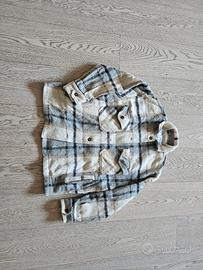 Giacca camicia invernale stampa check Subdued