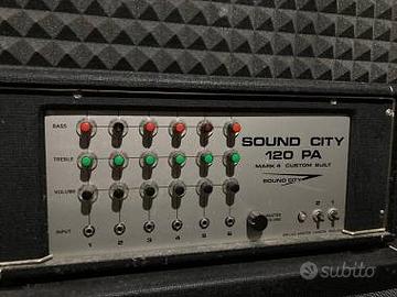 Amplificatore Testata Sound City 120 PA