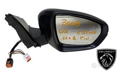 SPECCHIETTO RETROVISORE DESTRO PEUGEOT 3008 GT Lin