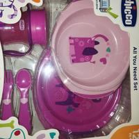 Set pappa Chicco bimbi rosa