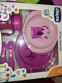 Set pappa Chicco bimbi rosa