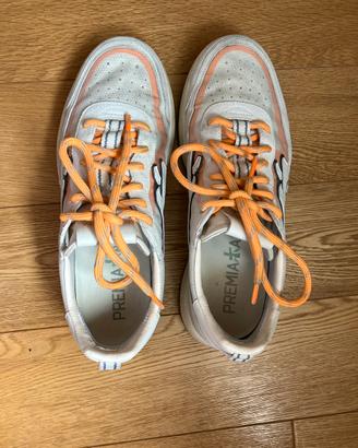 Sneakers Premiata Originali-Grigio/Arancione