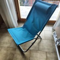 sdraio e sedia pieghevoli