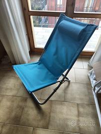 sdraio e sedia pieghevoli