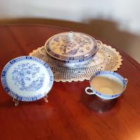 Zuppiera Porcellana Bavarese Vintage + Tazze Brodo