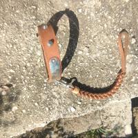 Collare e guinzaglio in pelle