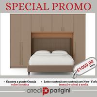 Camera ponte +letto contenitore