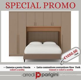 Camera ponte +letto contenitore