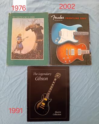 Cataloghi chitarre e amplificatori