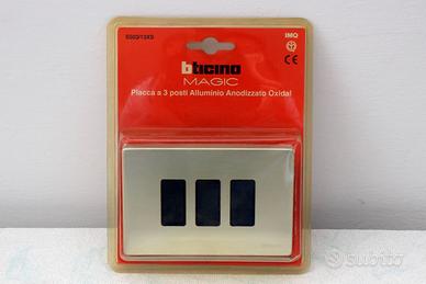 Bticino Magic Placca con supporti S503/13XS