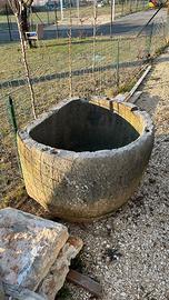 Piletta lavatoio in pietra rosso Verona